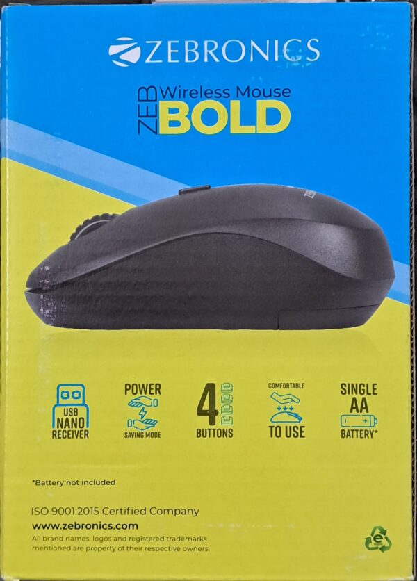 Zeb-Bold Wireless Optical Mouse - Image 4